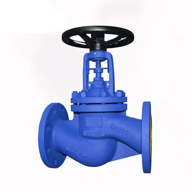 German standard corrugated pipe globe valve