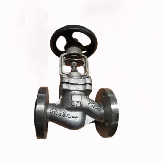 Stainless steel German standard corrugated pipe globe valve